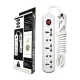 Nano NPS 205 5-Port 2-Pin White Power Strip